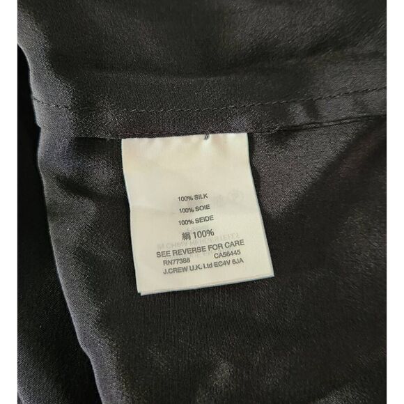 J. Crew Cold Shoulder Silk Blouse Size 2 Petite NWT - Picture 6 of 6